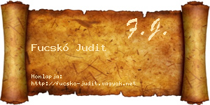 Fucskó Judit névjegykártya